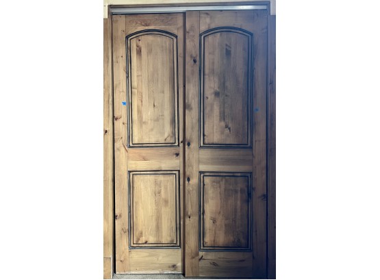 Knotty Alder Custom Closet Doors