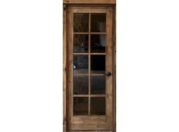 Custom Knotty Alder 10 Panel Door With Door Frame