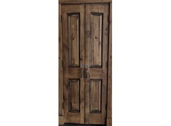 Custom Knotty Alder Kitchen Pantry Doors With Door Frame