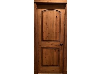 Custom Knotty Alder Single Door With Frame