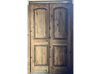 Knotty Alder Custom Closet Doors