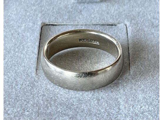 14k White Gold Diana Band Size 9 - Weighs 7 Grams