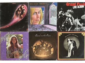 (6) Assorted Vintage Vinyl Albums - Deep Purple, Bonnie Raitt, Gregg Allman, Boz Scaggs,