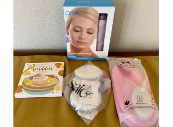 Spa Lot - PMD Personal Microderm Face Cleaner, Infused Socks, Beauty Believer Eye Shadow, SAI Beauty Rounds