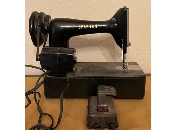 Vintage Spartan RFJ 9-8 Sewing Machine With Pedal (as Is)