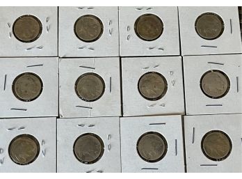 (12) Buffalo Head Nickels