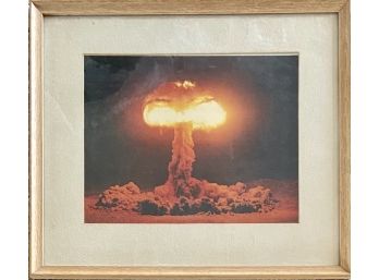 Small Nuclear Explosion Photograph In Frame