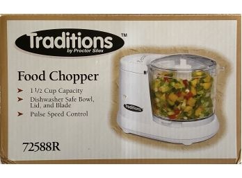 Proctor Silex 72588R Food Chopper In Original Box/packaging With Instructions