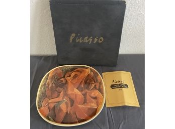 1973 Pablo Picasso 'Three Women' Limited Edition Collectors Plate E-797 With Box And Paperwork