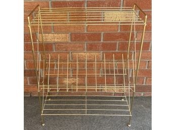 Brass Colored Metal Book Stand