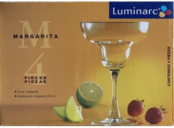 Luminarc 4-piece Margarita Glass Set In Original Box