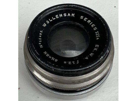 Wollensak Series IIIA F12.5 6.5x8.5 Camera Lens