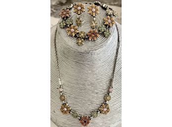 Brighton Garden Of Eden Spring Flower Bracelet, Necklace And Earring Set