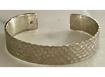 Retired Silpada Sterling Silver Hammered Cuff Bracelet Total Weight 33.6 Grams