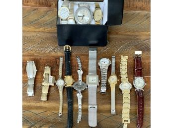 Large Collection Of Vintage Ladies Watches - Ila Talking Watch - Sarah Coventry - Waltham - Timex & More