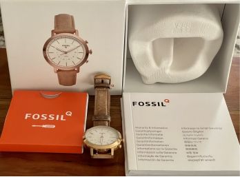 Fossil Hybrid Smartwatch Q Neely In Original Box With Paperwork FTW5007