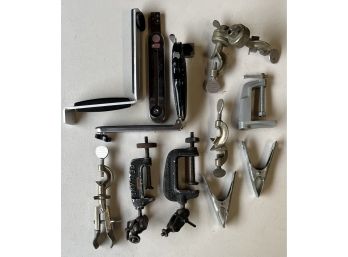 Collection Of Film Clamps And Mounts - Helland, Fisher, Precision, More