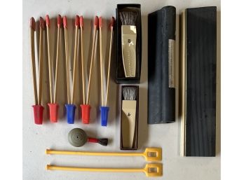 Small Lot Of Film Accessories - Tongs, Brushes, Squeegee, And More