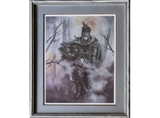 Michael Ricker Signed Limited Edition Mountain Man Print In Frame 102/750