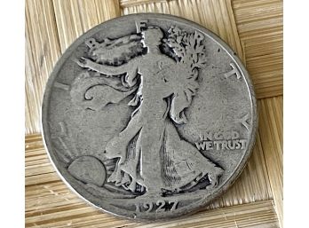 1927 Walking Silver Half Dollar Coin