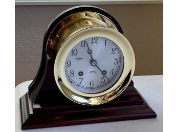 6' Chelsea Ship's Bell USA Clock With Traditional Wood Base And Key Including Instruction And Use Manual