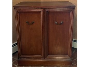 Vintage Cherrywood 2 Door Cabinet (as Is)