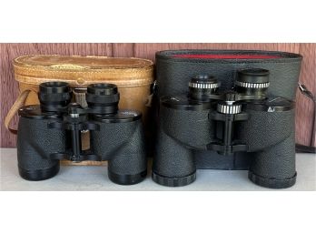(2) Pairs Of Binoculars - Skyline 7x35 And ViewLux 7x50 With Cases