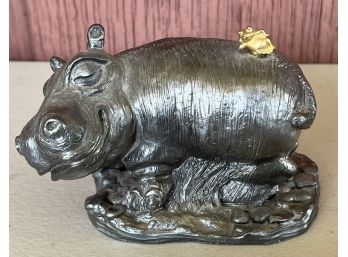1992 Hippo By Michael Ricker Pewter Figurine 273/1250