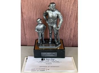 1990 The Legends Lives By Michael Ricker Pewter Figurine 311/500 Mickey Mantle With COA