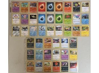(5) Sheets Of Assorted 2020 Pokemon Cards