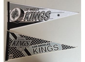 (2) Los Angeles Kings Pennant Flags