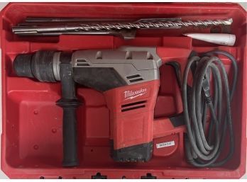 Milwaukee Corded 1-9/16' SDS-Max Rotary Hammer With Case, Bits, And Manual
