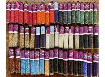 57 Tubes Of Beads - Seed Beads - Treasure - Czech Beads - Assorted Colors