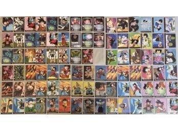 (10) Sheets Of Assorted 1990's FUNimation Dragonball Z Cards
