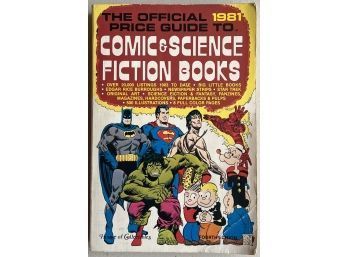 1981 First Edition Official Price Guide To Comic & Science Fiction Books Paperback