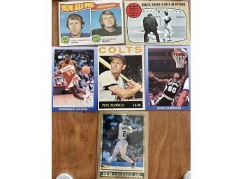 Vintage Sports Cards- 1974 All Pro Tarkenton & Stabler - Pete Runnels 1964 - Ken Griffey Jr - World Series