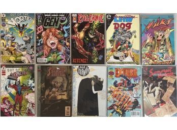 (10) Assorted Comics - Marvel, DC, Eclipse, Dark Horse, First, And More