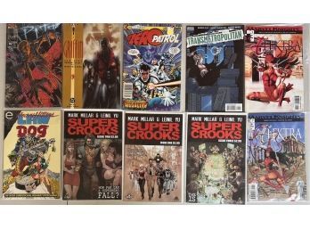 (10) Assorted Comics - DC, Epic Comics, Marvel Knights, And More