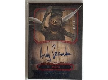 Topps Star Wars Masterwork Andrew Secombe As Watto Signed Autograph Card 05/10