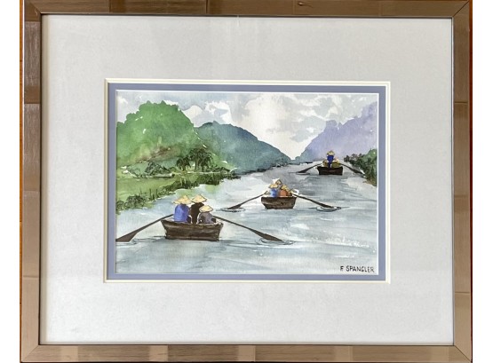 Watercolor By Fern Spangler Local Artist  Lafayette Colorado In Frame