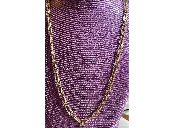 18k Gold Milor Italy Twist Rope Chain Necklace - Weighs 5.1 Grams