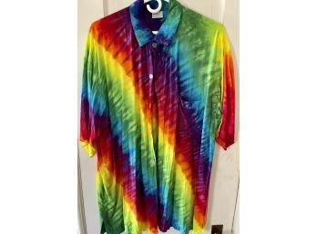 Dharma Trading Co. Tie Dye Button Down Shirt Size M