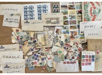 Large Collection Of Assorted Stamps From All Over The World - Some Used, Some Unused