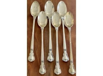 Gorham Sterling Silver Chantilly Long Handled Tea Spoons 7.5' Long Total Weight 176 Grams