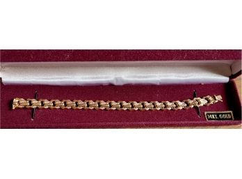 14k Gold Milor Italy Chain Link Bracelet - Weighs 10.2 Grams