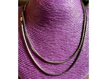 925 Sterling Silver Italy Milor Snake Chain Necklace - Weighs 29.8 Grams