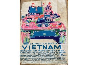 Poster Prints Support Our Boys In Vietnam Original Poster (as Is)
