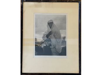 ' Arab Of The American Dessert' By Laura Gilpin Photograph In Frame Copyright 1926