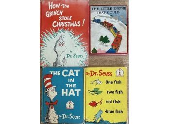 Vintage Kids Books - Little Engine That Could 1930, How The Grinch Stole Christmas 1957, Cat In The Hat, More