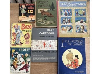 Collection Of Kids Books - Merry Christmas, Little Pictures Of Japan, My Travelship, Bozo The Clown, And More